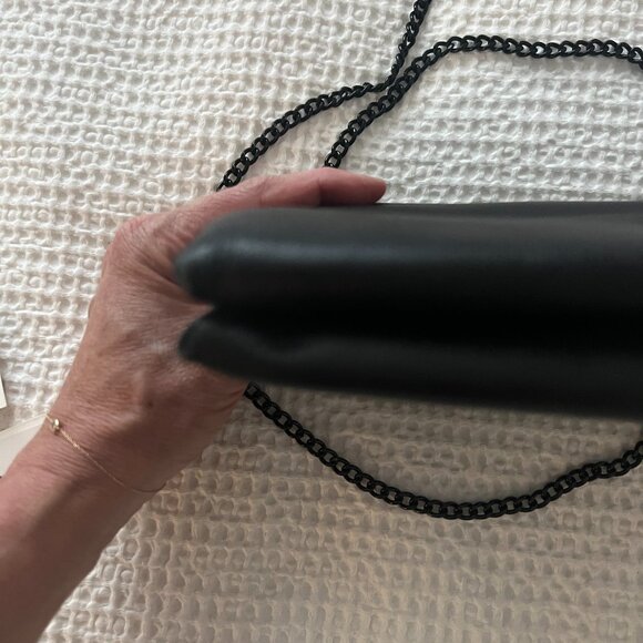 Loeffler Randall Envelope Clutch Turn-Lock Purse Black - Picture 10 of 16